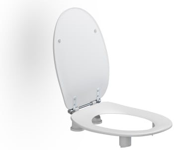 Pressalit Care toiletsæde Dania 5 cm m/låg Inkl. stænkskærm Hvid