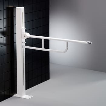 Pressalit Value Toiletstøtte på gulvsøjle, højderegulerbar. hvid