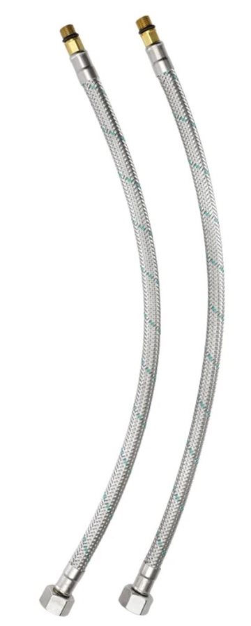 TONI Copenhagen Tilslutningsslange med overgang til linx gevind i krom - sælges stykvis