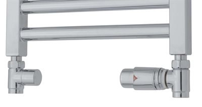 TVS Returventilsæt med termostat krom, ligeløbende