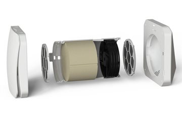 ZEPHYR V2 ventilator med varmegenvinding med Wi-fi