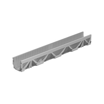 Ulefos Filcoten LIGHT afløbsrende 12,6 x 100 cm uden rist, Belastning op til 25 ton