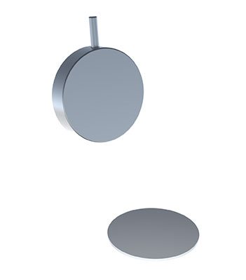 Vola A23L 1½" bundventil, drejegreb og overløbsventil. Til større kar - Børstet krom