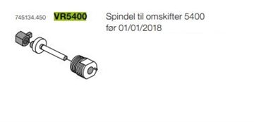 Vola spindel til omskifter 5400 før 01/01/2018